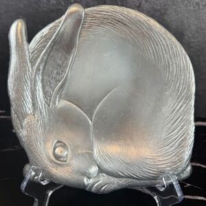 Vintage 1988 Arthur Court Bunny Rabbit Cheese Plate 7" x 7" Serving Dish Easter